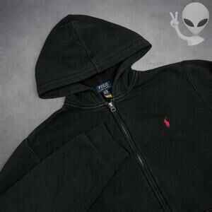 Polo Ralph Lauren Hoodie Size Small Black Full Zip